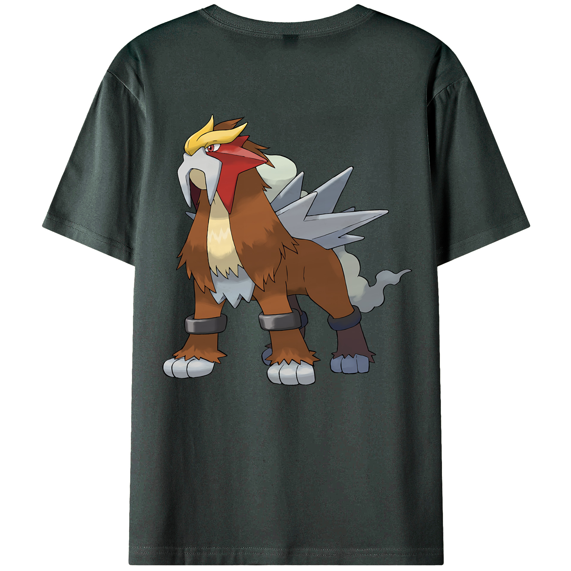 （画像用） ポケットモンスター Pokémon 綿100％ メンズ半袖Tシャツ（バックプリント） 通気性